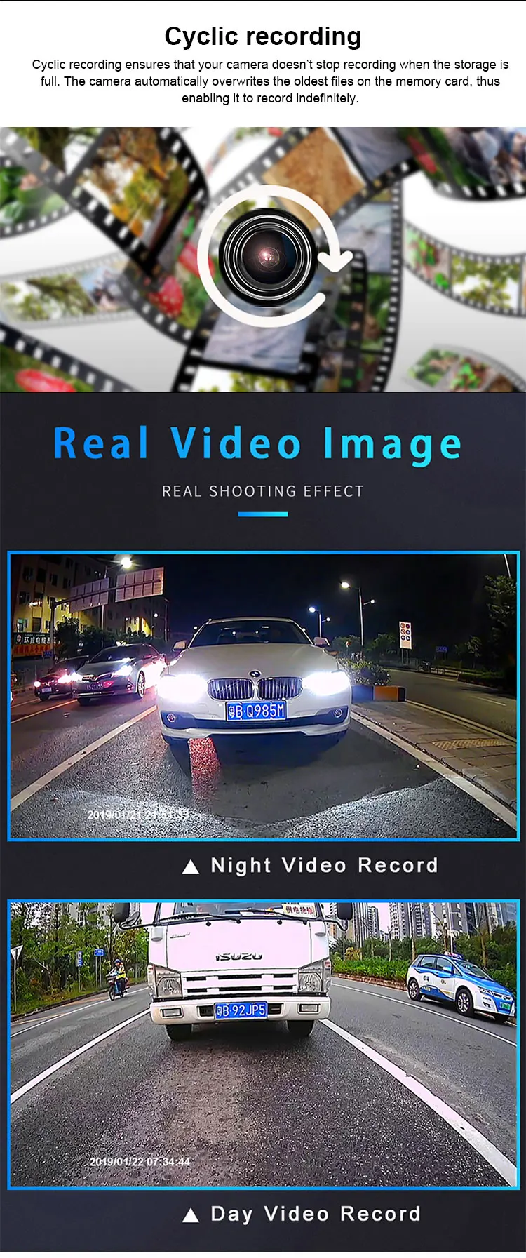 4G bil dash cam 5 '' berøringsskjerm Android GPS Navigasjon WIFI ADAS dash kamera 1080P FHD bil videoopptaker DVR dobbelt kamera