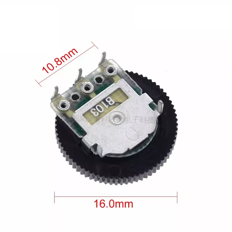 Single Double Gear Dial Potentiometer 16*2 Switch B102/103/203/503 1k/10k/50k Buy B10k