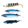26cm/33cm Ocean Boat Sea Fishing large Simulate Artificial Baits rubber mackerel soft plastic jig heads Soft Fishing Lure