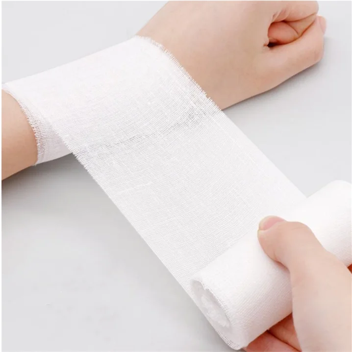 
Woven gauze bandage surgical gauze bandage factory medical cotton soft gauze bandage roll 