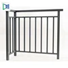 hot sale modern aluminum balcony railing Outdoor Metal Balusters Black Round Deck Baluster