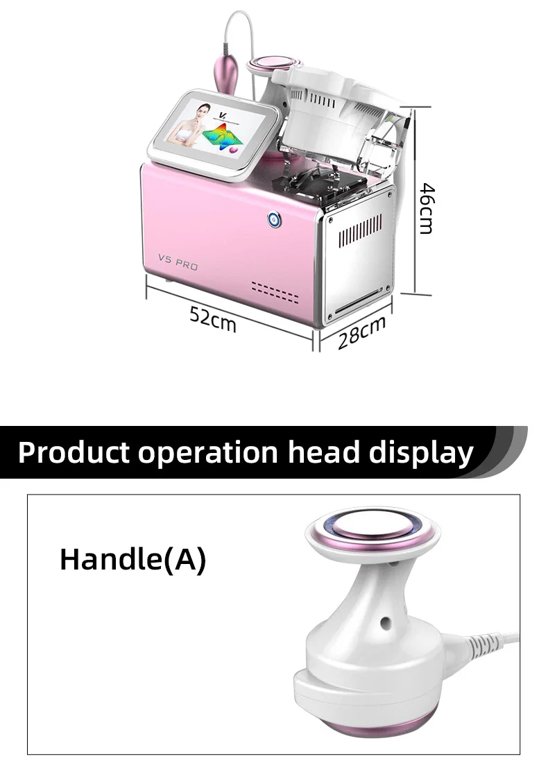 Portable 3 In 1 Slimming Machine Cavitation Vacuum Laser+RF +Cavitation Slimming RF Weight Loss Machine V5 Pro