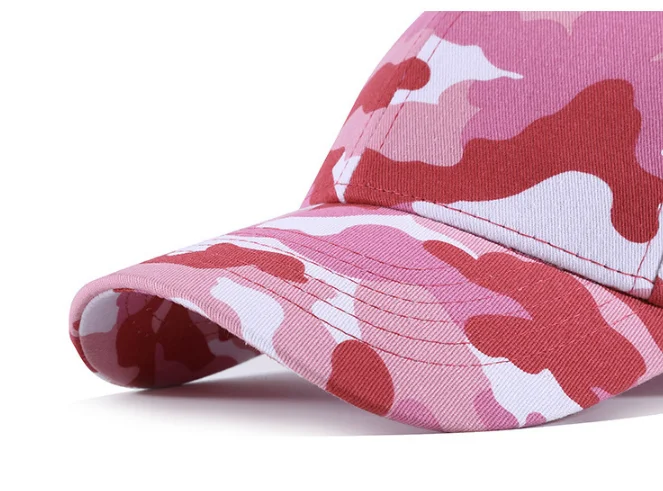 New Design Pink Camouflage Cap For Women Wholesale Custom Style Dad ...