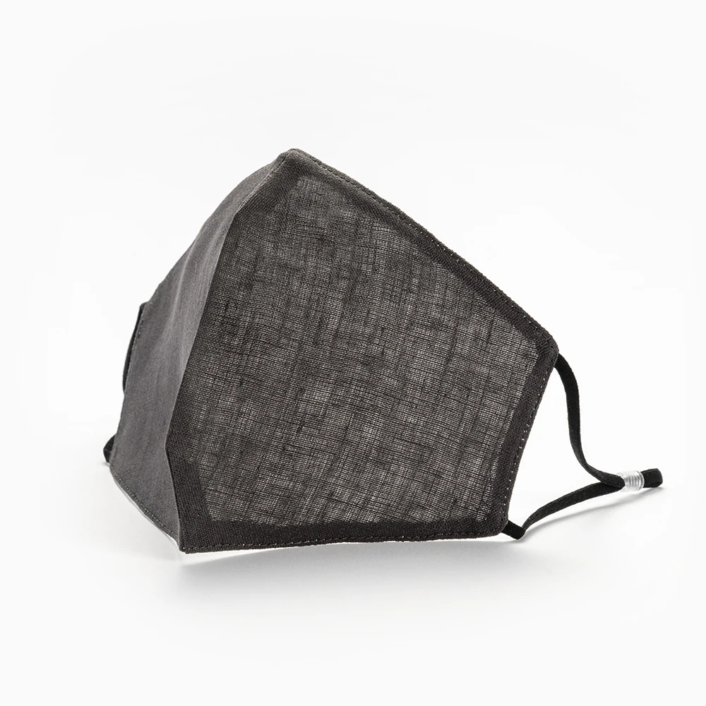 
Linen Life Casual Filter 2.5PM Insertable Grey Linen Facemask With Bag 