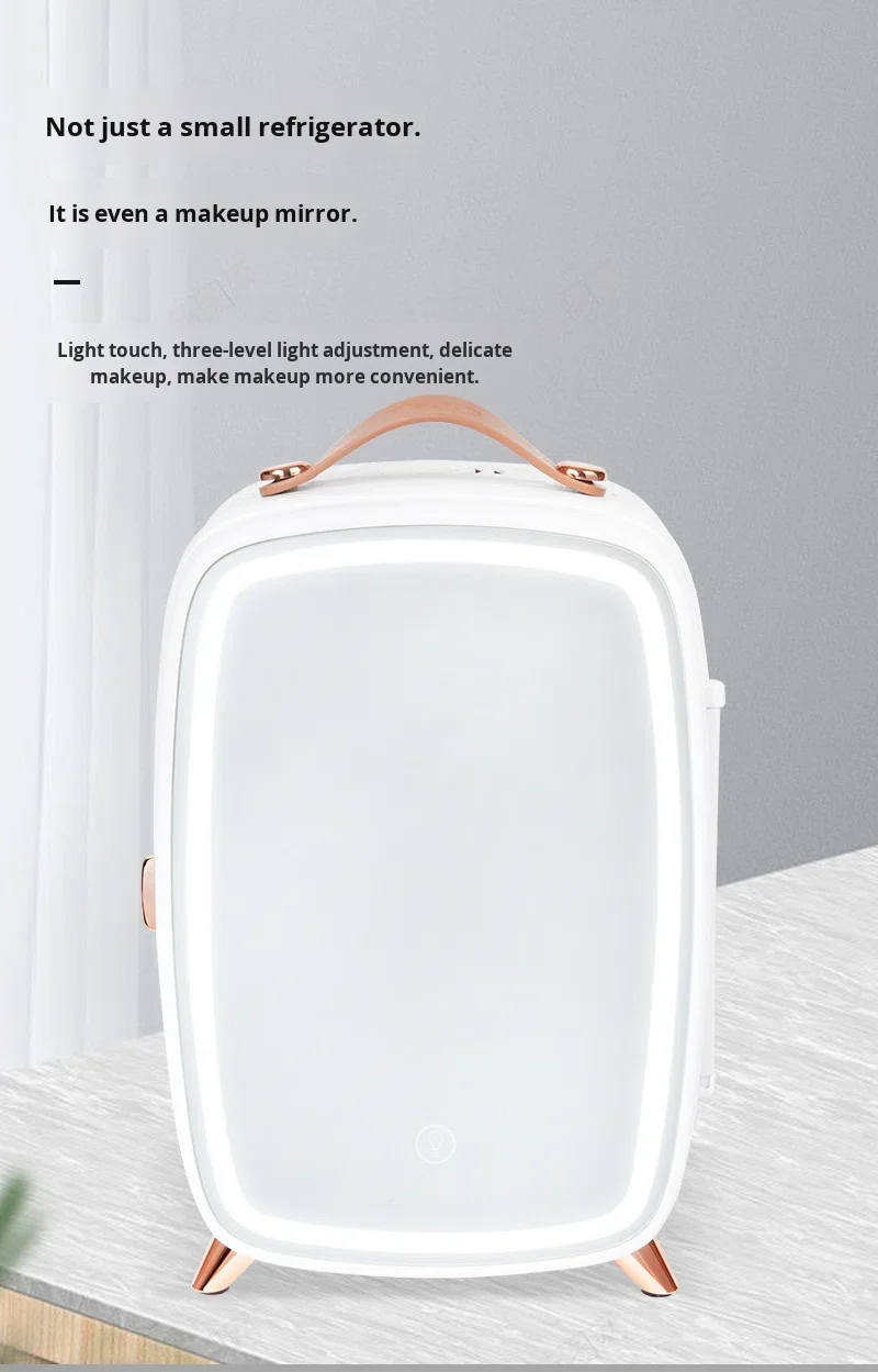 6L mirror led cosmetic refrigerator