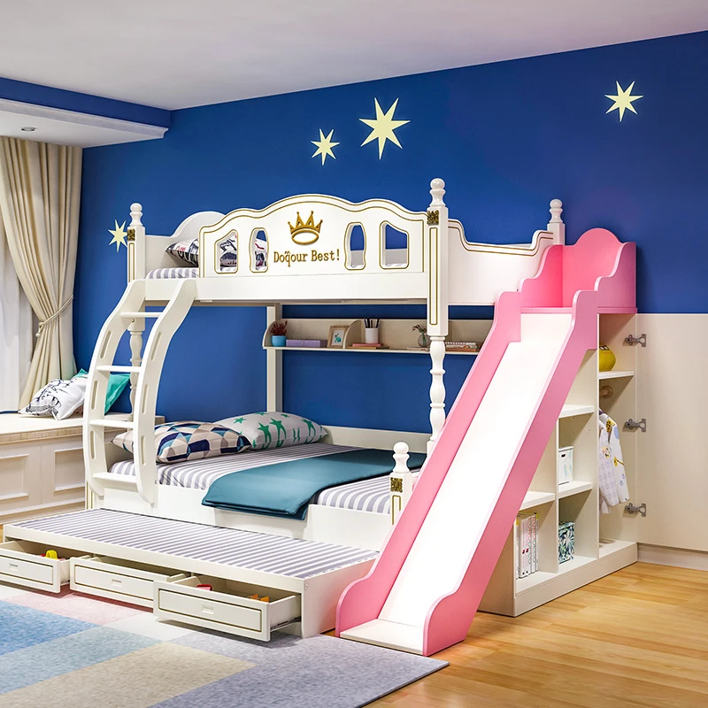 kids cabin bed with wardrobe