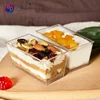 Hard plastic mousse cup tiramisu dessert pudding packaging with good price