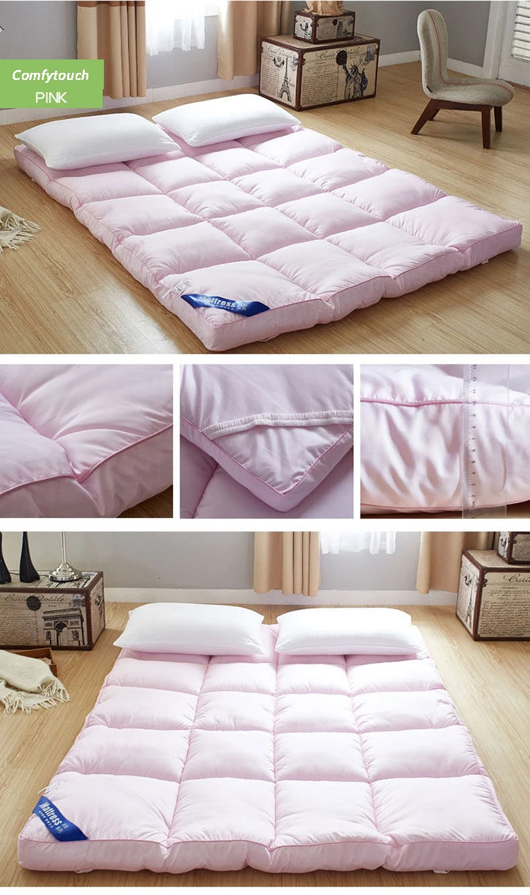 2021 Custom King/Queen/Full Size Thick Mattress Pad Microfiber Polyester Fill Pillow Top Bed Matress Topper