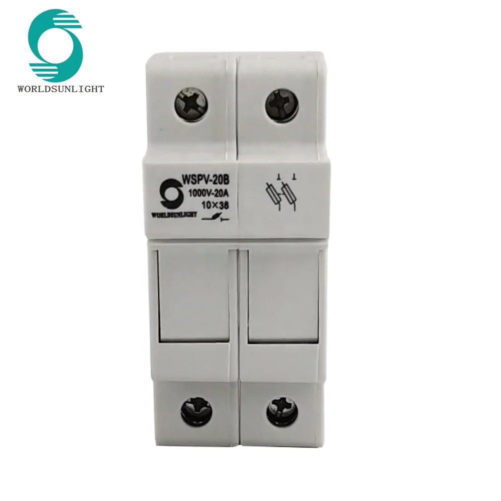 Worldsunlightsistema Pv,Soporte De Fusibles De Cc,Potencia Solar,Fusible Térmico De 2 Polos Worldsunlightsistema Pv,Soporte De Fusibles De Cc,Potencia Solar,Fusible Térmico De 2 Polos