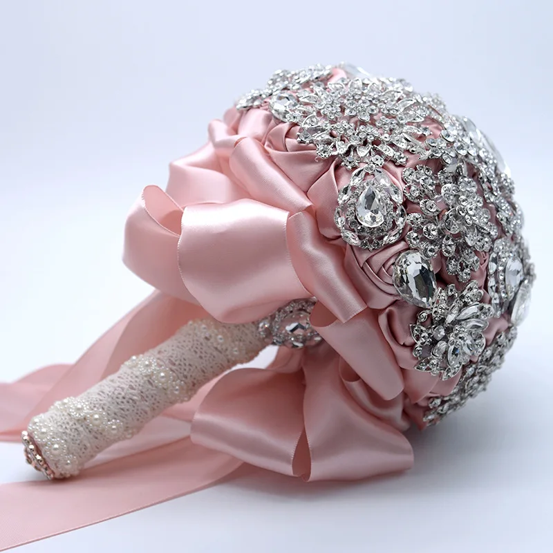 豪华花束为婚礼全水晶钻石婚礼花束举行花束