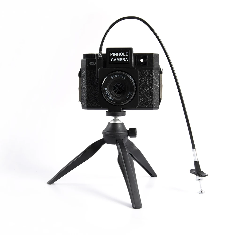 120pc 中等格式手动固定焦点轻量级 lomo 复古黑色针孔胶片摄像机