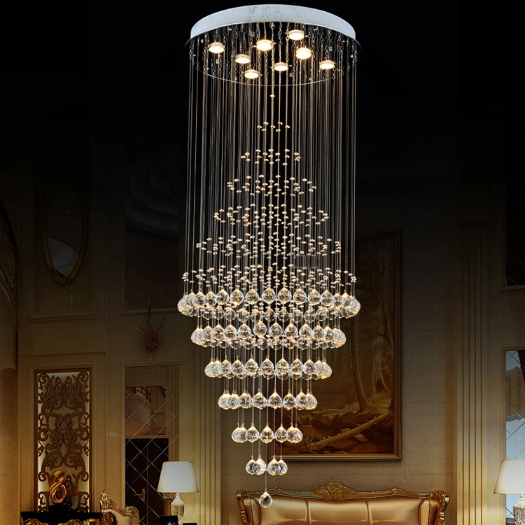 2020  indoor luxury pendant light  LED hanging lights home nordic modern crystal chandelier