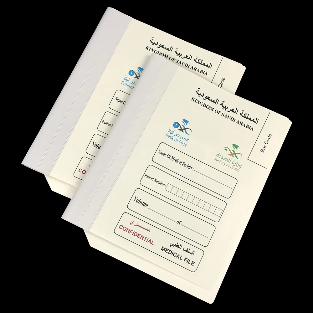 Medical File Folder with 11 Dividers - Transparent & Durable