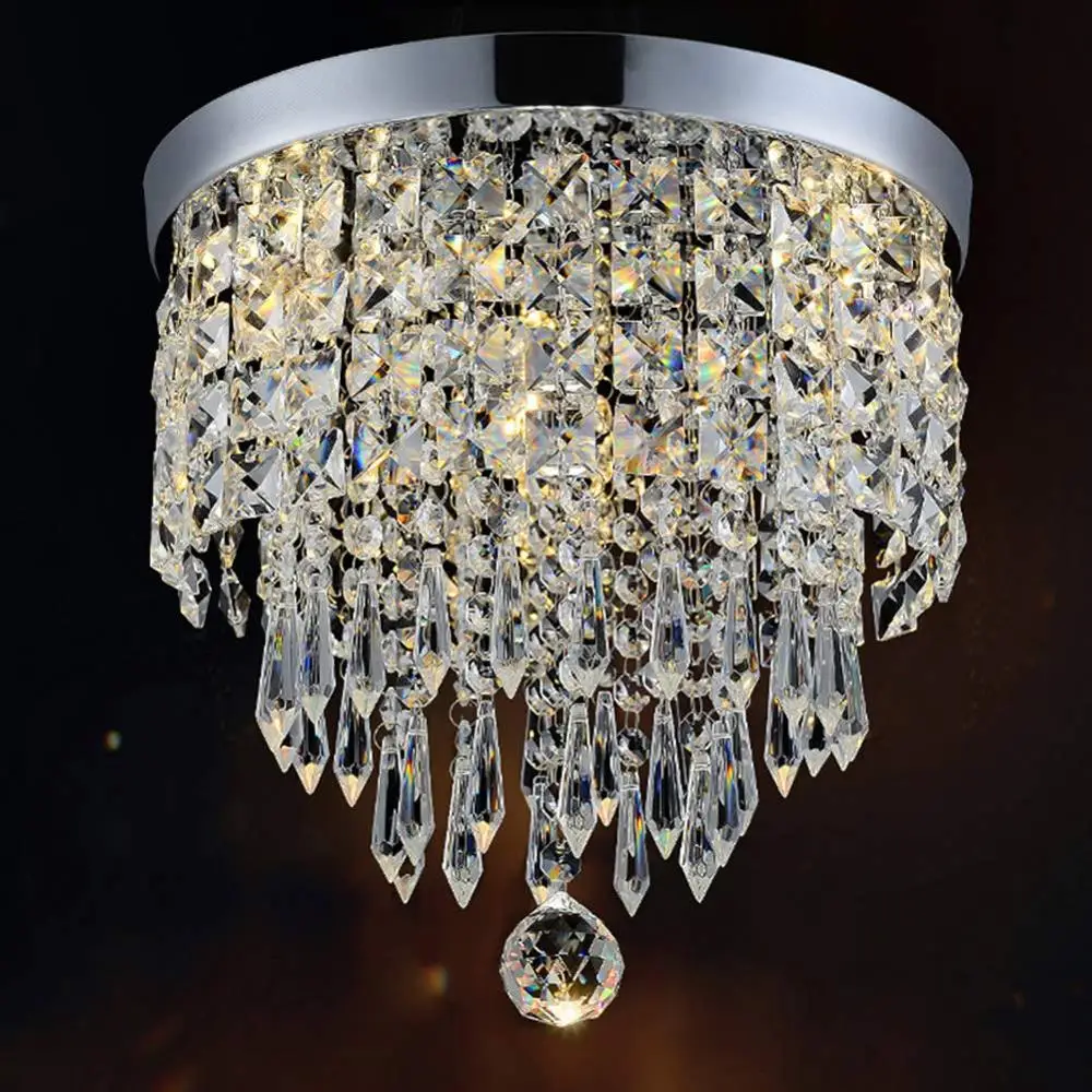 K9 Crystal Ball Ceiling Round Ceiling Light Chandelier Luxury for Dinning Room