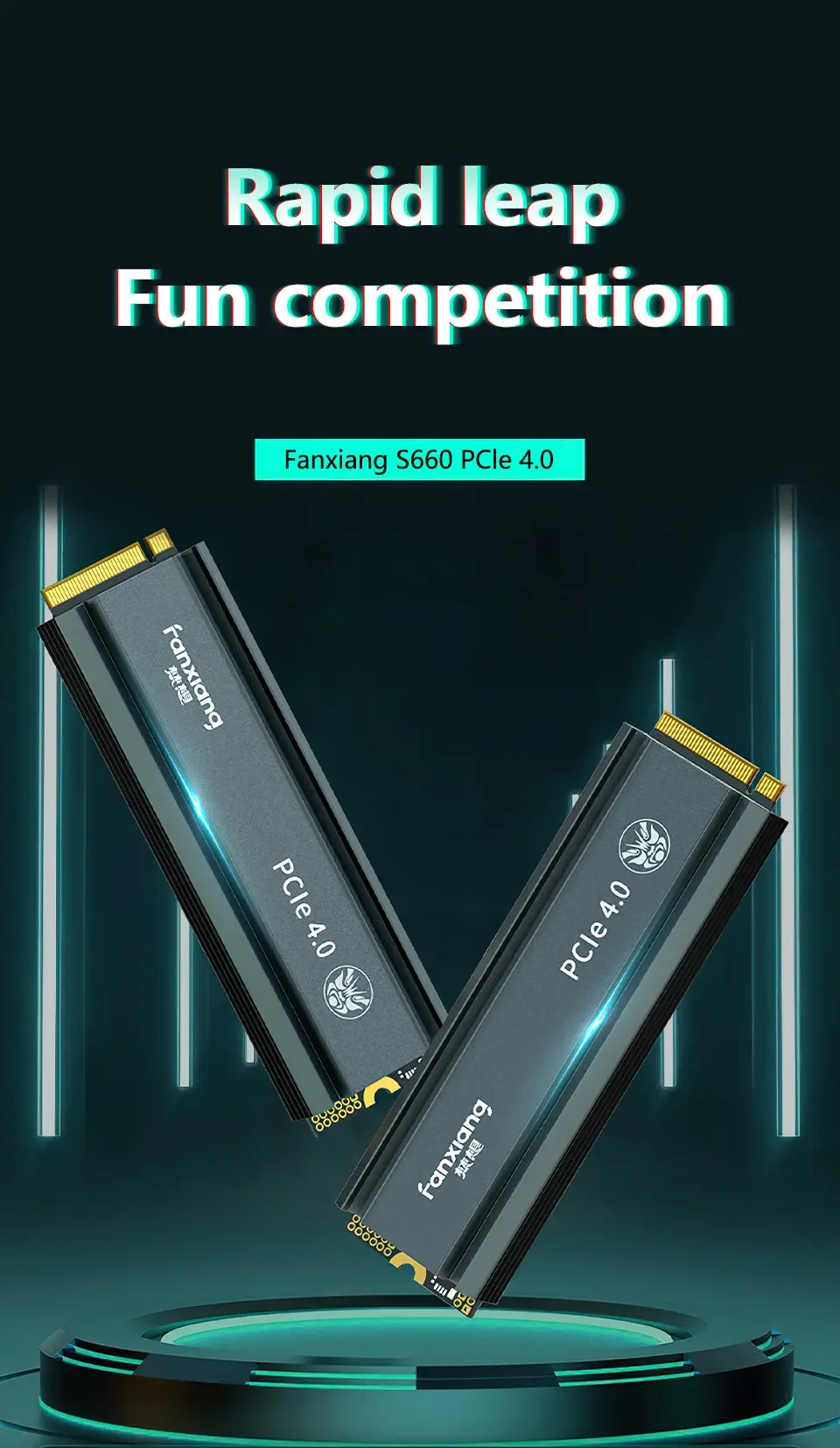 Fanxiang Ssd 500gb 1tb 2tb 4tb Ssd M2 Nvme Pcie 4.0 X4 M.2 2280 Nvme