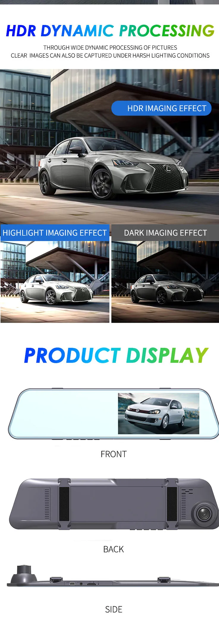 car rearview mirror camera