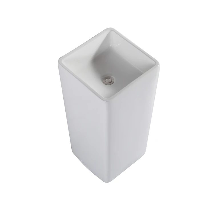 Fashion designs pedestal ceramic type wash basin sink for hotel dining room