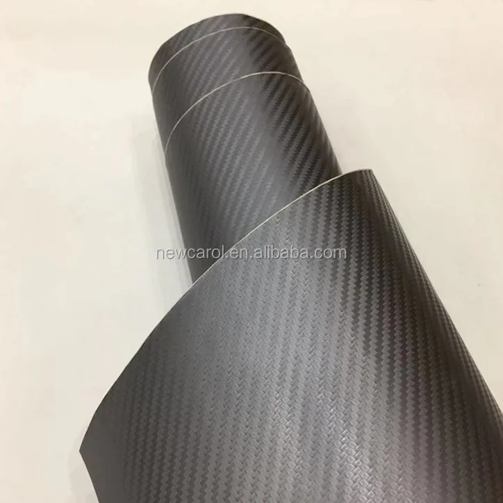 Fashion Gray Vinyl Car Sticker - Carbon Fiber Production