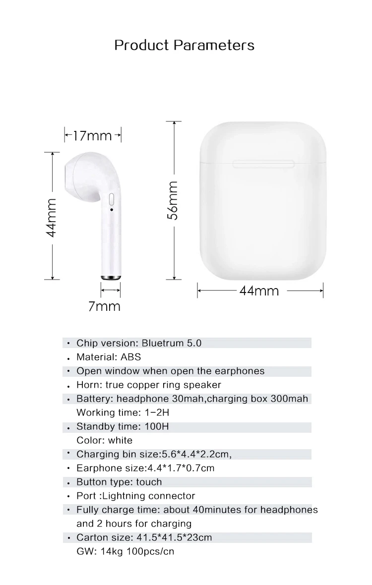 Original Factory price Amazon Top Seller best design Gym Running sport wireless earphone popup window i11 TWS - ANKUX.COM