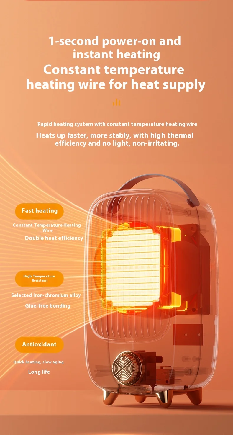 Ptc Fan, 1200W, Plastic, 30m, LED - detail 8