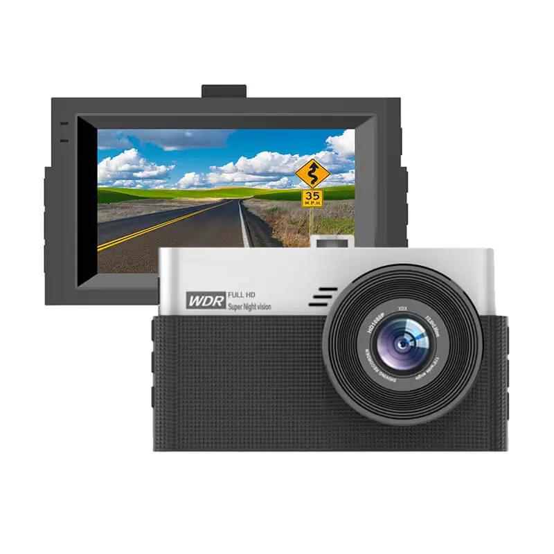 Wholesale 3 inch glass lens G-sonser 1080p rear camera support car dash camera