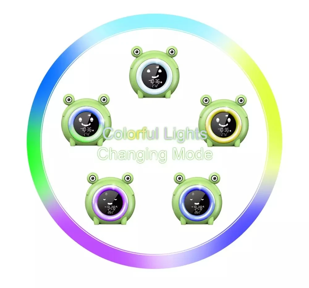 2020 New Modern Cute Shape Child Baby Digital Alarm Clock Sleep Trainer LED Night Lights
