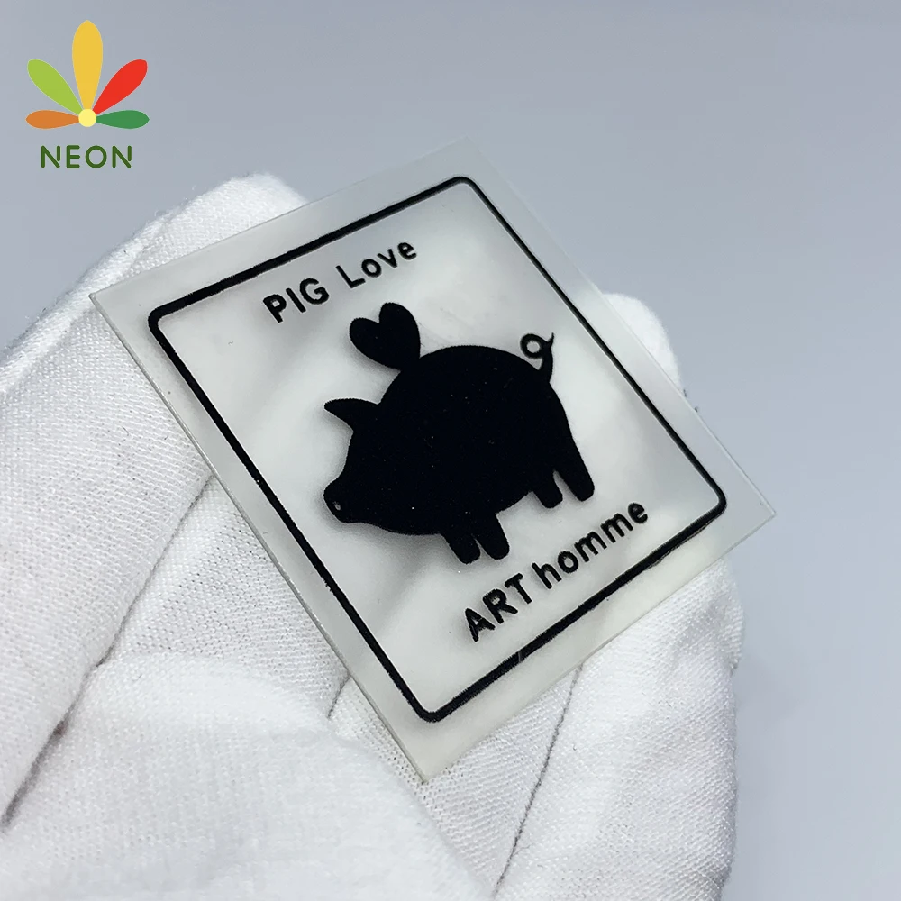 Custom Printed Instruction Logo Clear Semitransparent Soft Tpu Washing