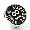 Wholesale Gold Ancient Silver Two-tone Ring 81 Men Stainless Steel Ring