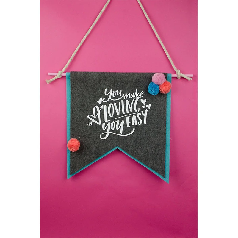 amazon hot selling product hanging felt pennant