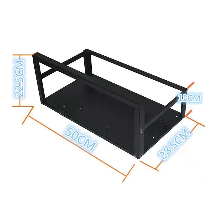 6 Gpu Open Chassis Fixed Bracket Studio Gpu Rack 6 / 8 / 12 Card Open