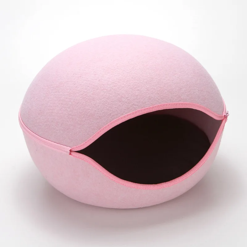 Felt Egg Shaped Teddy Bear Kennel Pet Bed House Cheap Indoor Dog Nest