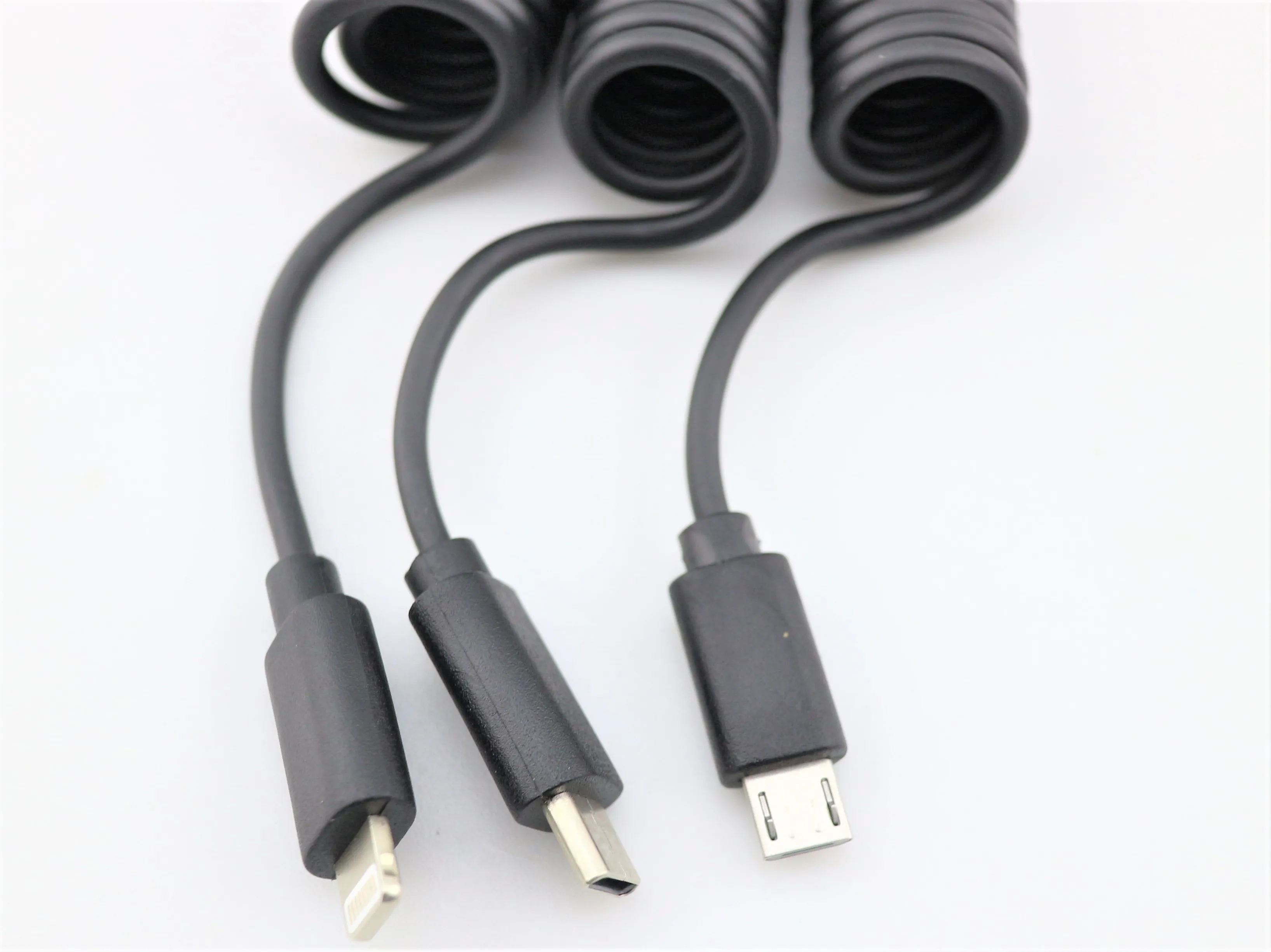 USB spring charging cable TYPE-C MICRO USB C 3.1 PD 3A 15V Charging Extension Cable Magnetic Surface 3/4/5/6 Connector male to - ANKUX.COM