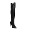 China wholesale lady long high heel thigh high woman boot black PU leather sexy boots for women