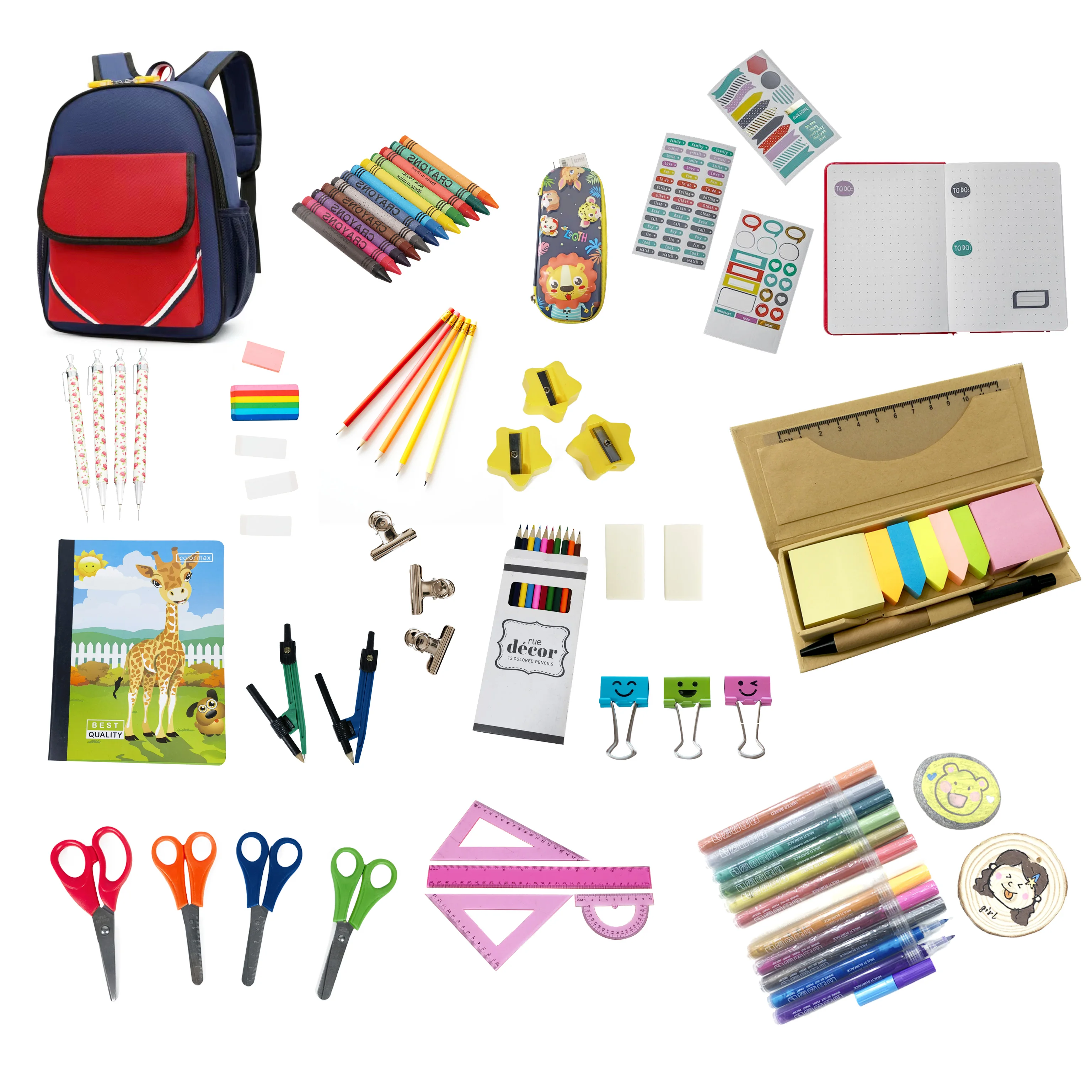 2023 Back To School Logo Personal School Supplies Custom Art Sets Kids
