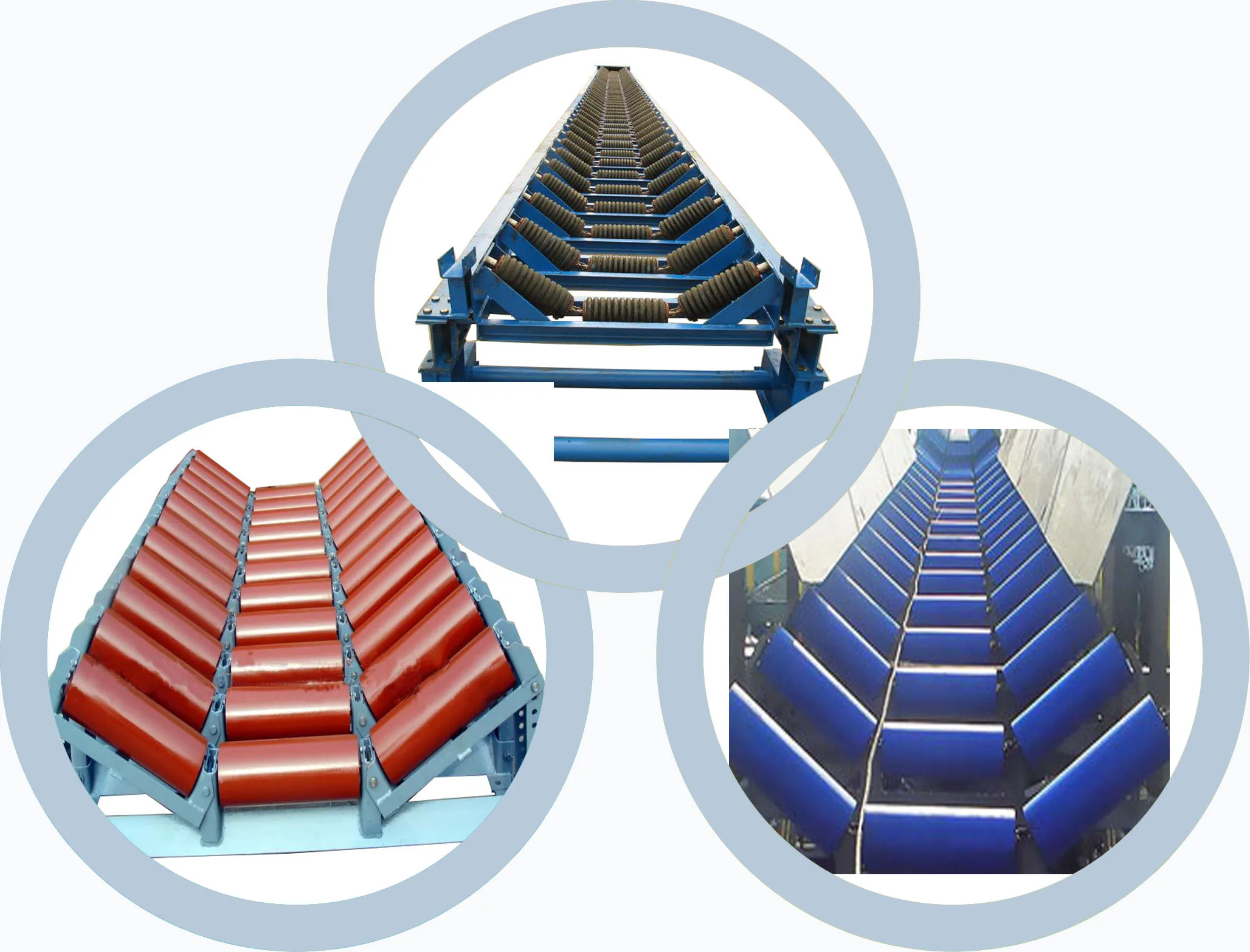 108mm diameter steel tube belt conveyor carrying idler roller