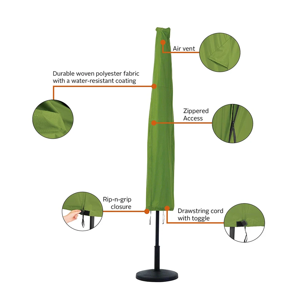 Outdoor Sun Protection Garden Patio Banana Umbrella Cover With