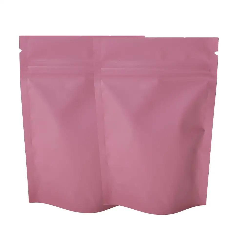 3.25x4.75in Pink Poly Plastic Mylar Ziplock Bag w/Silica Gel Desiccant M05 