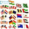 Wholesale china custom rectangle shaped soft enamel maple logo canadian flag lapel pins