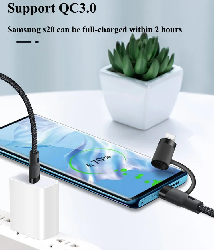 Pd 64w Tablet Laptop Mobile Phone 2in1 Charging 8pin Type-c Type Usb C ...