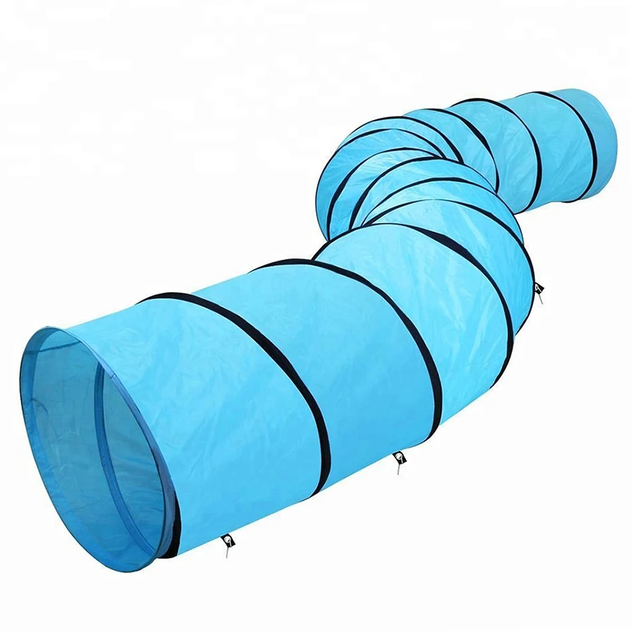 Blue Color Tunnel Kids Play Tube Tunnel For Kids Indoor Outdoor Crawl