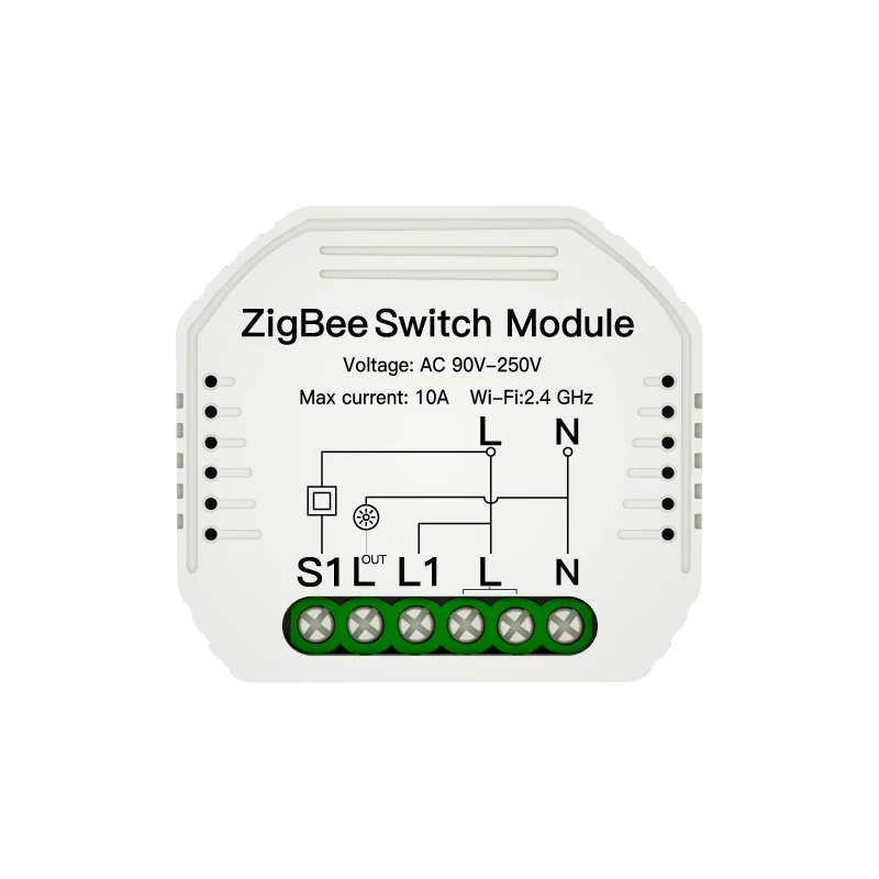 Smart ZigBee Light Dimmer Switch Compatible with Alexa and Google Home Home Automation and Voice Control, Wifi Remote Control