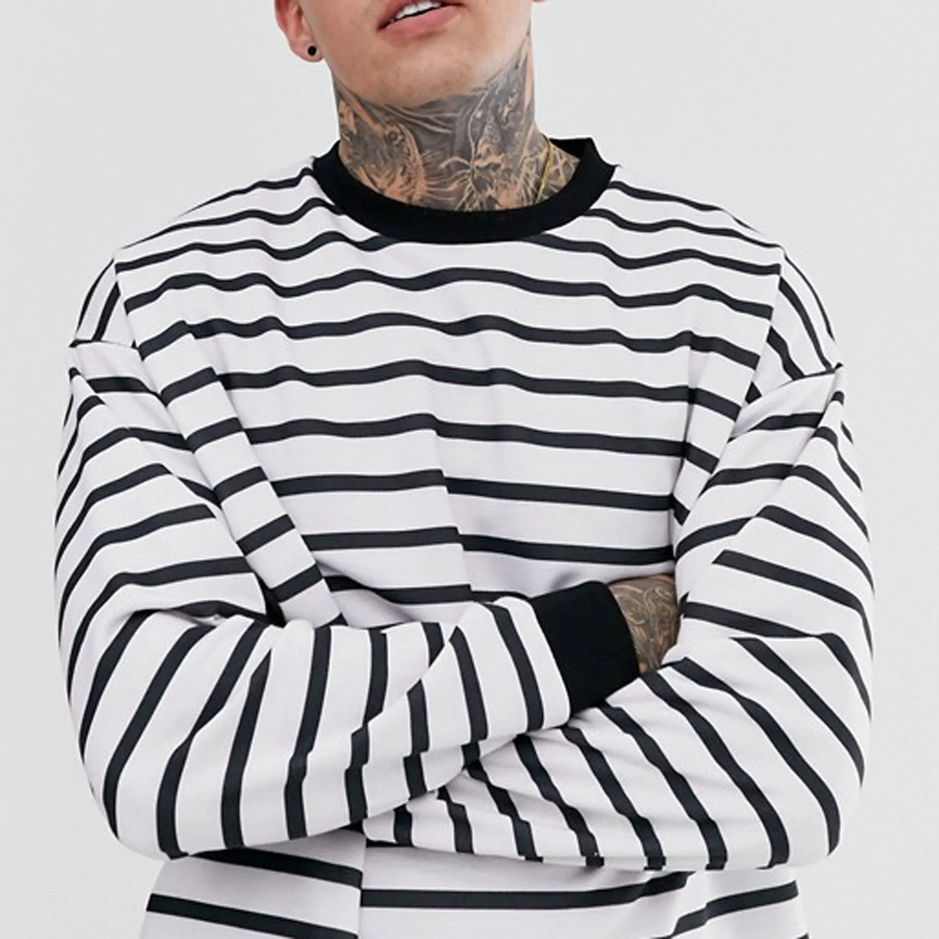 Men's Oversized Long Sleeve Shirt