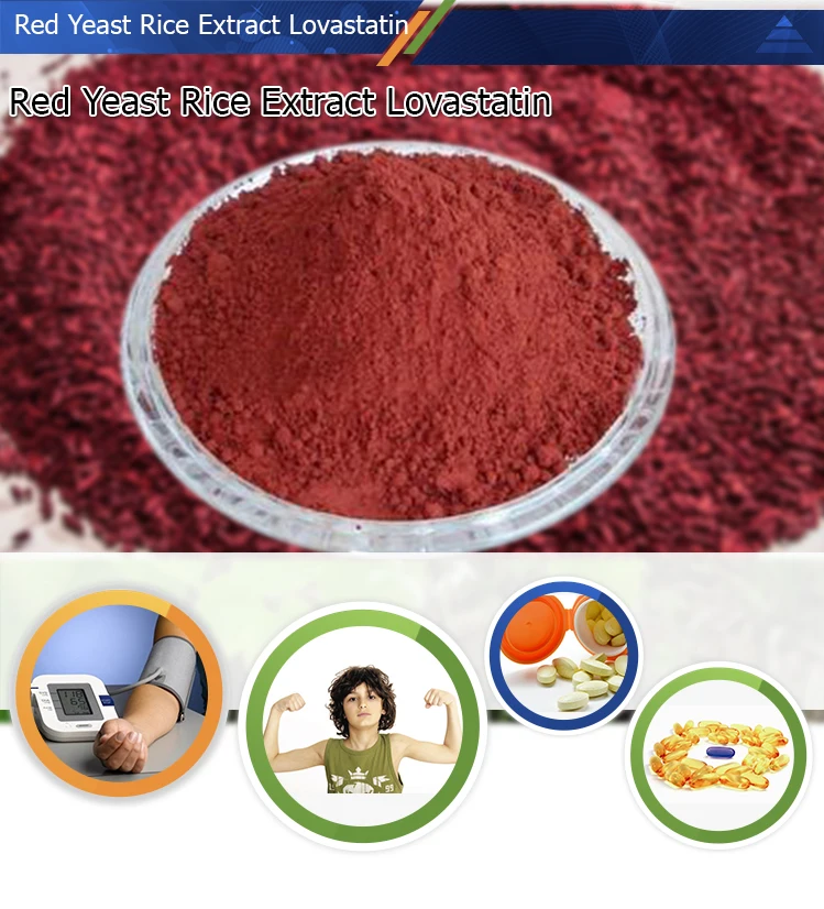 Natural Lovastain Monacolin K from Red Yeast Rice Extract Powder