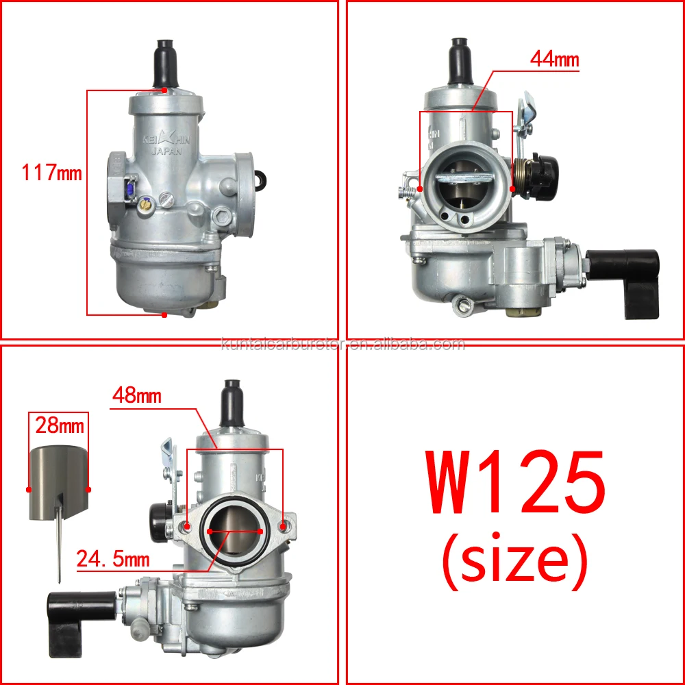 28mm Racing Carburetor For Honda Keihin Wave100 Wave125 W125 C100