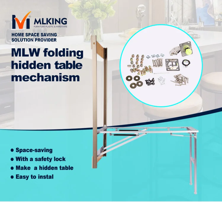 Desk Mechanism Wall Mounted Folding Down Table Hardware View Wall