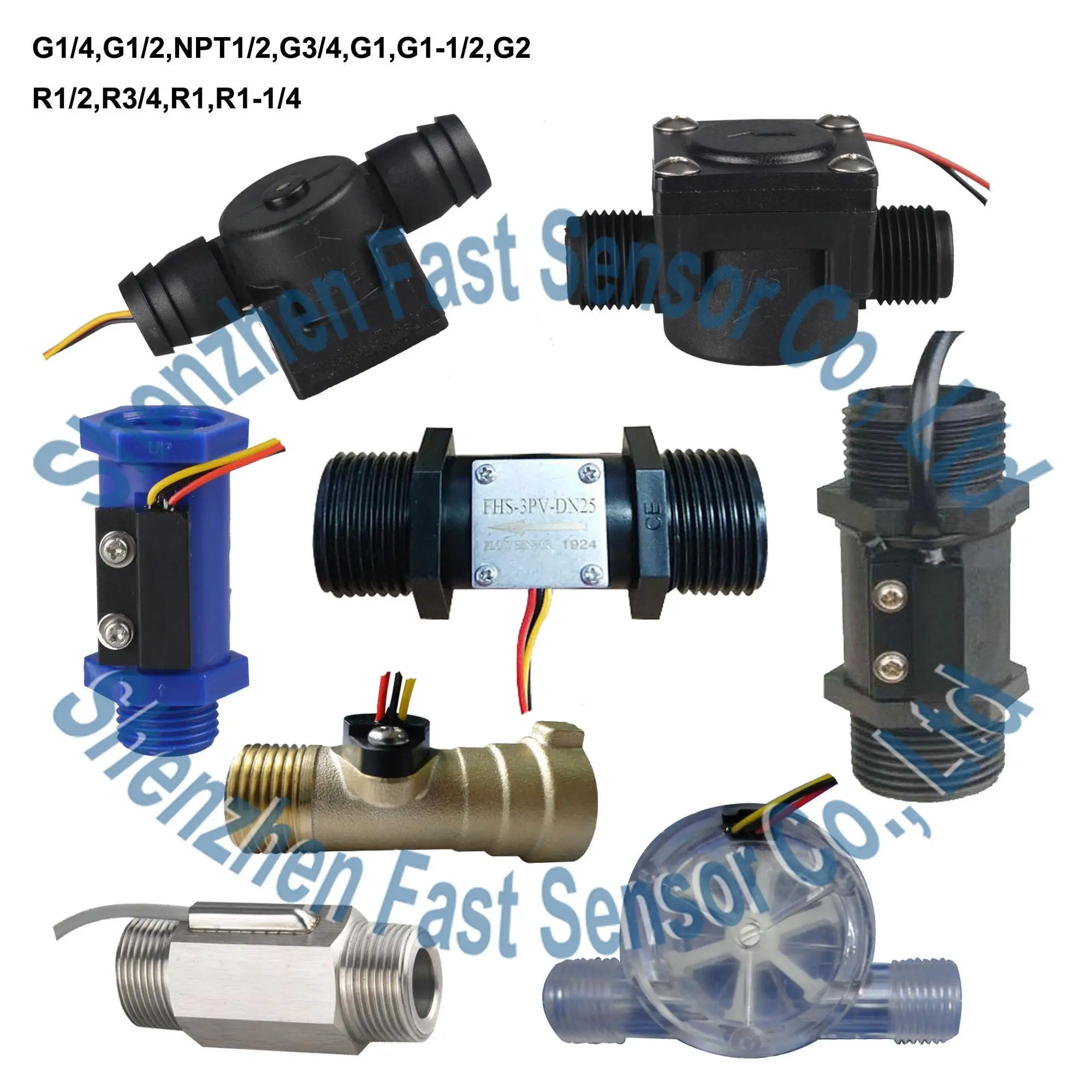 Liquid/water/oil/fuel/gasoline/air Flow Meter Sensor By Liters Buy