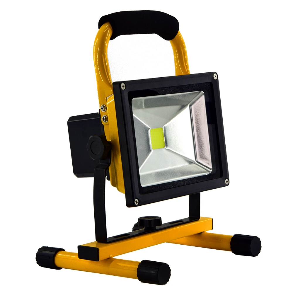 Rechargeable LED flood Light portable spotlight 10W night work fishing outdoor camping lamp