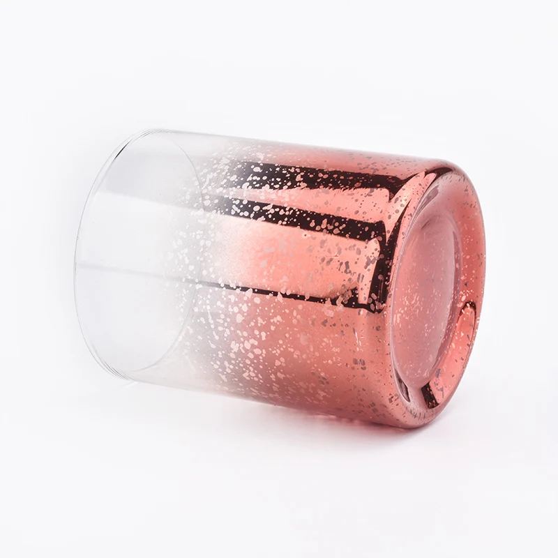 Colored Glass Candle Jars For Christmas Decoration