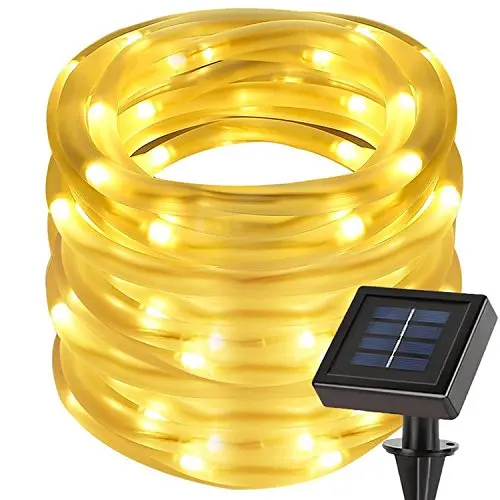 Solar String Light Led 10M 100LED Warm White Outdoor Rope Lights For Christmas Home Garden Bedroom Party Decoration