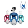 full 180 vision diving mask full face S M L XL sizes underwater goggles with camera mount on